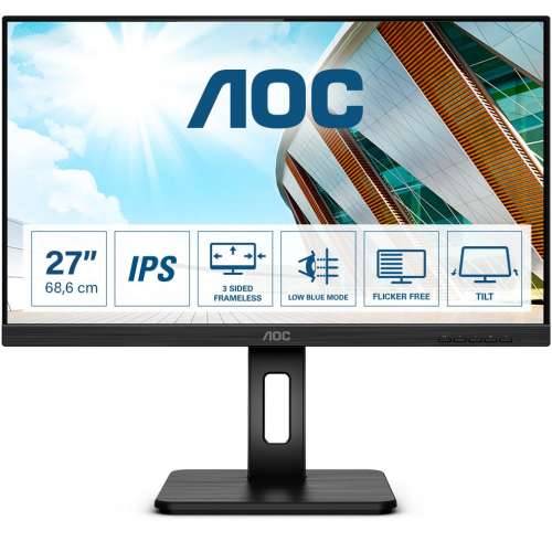 AOC 27P2Q 68.6cm (27") FHD IPS Office Monitor 16:9 VGA/DVI/HDMI/DP Pivot HV Cijena