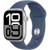 Apple Watch Series 10 GPS 42mm Aluminum Silver Sport Band Denim - S/M