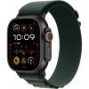 Apple Watch Ultra 2 LTE 49mm Black Titanium Case with Dark Green Alpine Strap - L