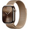 Apple Watch Series 10 LTE 42mm Gold Titanium Case with Gold Milanese Loop