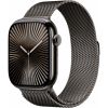 Apple Watch Series 10 LTE 46mm Slate Titanium Case with Slate Milanese Loop - M/L