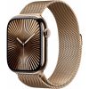 Apple Watch Series 10 LTE 46mm Gold Titanium Case with Gold Milanese Loop - M/L