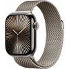 Apple Watch Series 10 LTE 42mm Natural Titanium Case with Natural Milanese Loop