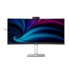 Philips 34B2U6603CH 34 inch WQHD curved monitor, height adjustable, speakers, 5 MP webcam, noise cancellation, HDR400 (3440x1440, 120 Hz, 2x HDMI