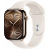 Apple Watch Series 10 LTE 46mm Gold Titanium Case with Starlight Sport Band - M/L