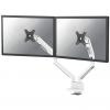 Neomounts NEXT Slim DS70-250WH2 mounting kit - full-motion - for 2 monitors - white