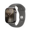 Apple Watch S10 Natural Titanium Sport Band Stone Gray M/L GPS + Cellular 46mm MWYA3QF/A 2024