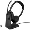 Jabra Evolve2 55 MS Stereo - headset - with charging stand