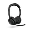 Jabra Evolve2 55, stereo Bluetooth headset, 4 microphones UC compatible, active noise cancellation (ANC), incl. Link 380 USB-A Bluetooth® adapter