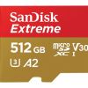 SANDISK Extreme microSDXC 512GB + SD Adp