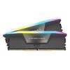 Corsair Vengeance RGB Gray 64GB (2x32GB) DDR5-6000 CL30 EXPO DIMM Memory