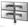 Desk mount for four flat screens up to 30\\“ (76 cm) 8KG FPMA-D700D4 Neomounts