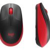 LOGI M190 Full-size wireless mouse Red