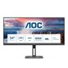 Uredski monitor AOC U34V5C - podešavanje visine, 100 Hz, USB-C