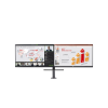LG 27QP88DP-BS uredski monitor - podešavanje visine, zakretanje, USB-C