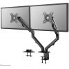 Full motion desk mount for two flat screens up to 27” 7KG FPMA-D650DBLACK Neomounts