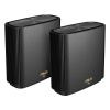 ASUS ZenWiFi AX XT8 WiFi Mesh Router 2-Pack Black [WiFi 6 (802.11ax), Tri-Band, do 6,600 Mbit/s]