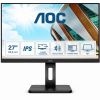 68.6cm/27““ (2560x1440) AOC Q27P2Q 4ms 16:9 USB HDMI DisplayPort Speaker Pivot Quad HD Black