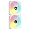 CORSAIR iCUE LINK QX140 RGB WHITE Starter Kit | Ventilator kućišta 140mm