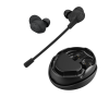 Jlab Work Buds True Wireless Earbuds Black Bluetooth In-Ear Headphones, Detachable Noise Canceling Microphone