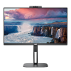 AOC 24V5CW/BK Office Monitor - 60 cm (23.8"), FHD, 75Hz, USB-C webcam, height adjustment