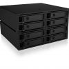 ICY BOX backplane for 8x 2.5" SATA/SAS HDD/SSD in 2x 5.25" in 2x 5.25" bay - two fans (50x50 mm)