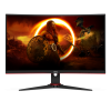 AOC Gaming C27G2E - 27 inch Full HD Curved Monitor, 165 Hz, 1 ms GtG, FreeSync Premium (1920x1080, VGA, HDMI, DisplayPort) black-red