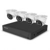 FOSCAM FNA108E-T4-2T Surveillance Camera Set 4 Cameras with Recorder White