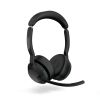 Jabra Evolve2 55, stereo Bluetooth headset, 4 microphones MS Teams certified, active noise cancellation (ANC), incl. Link 380 USB-A Bluetooth® adapter