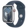 Apple Watch Series 9 LTE 45mm Aluminium Silver Sport Band Storm Blue M/L